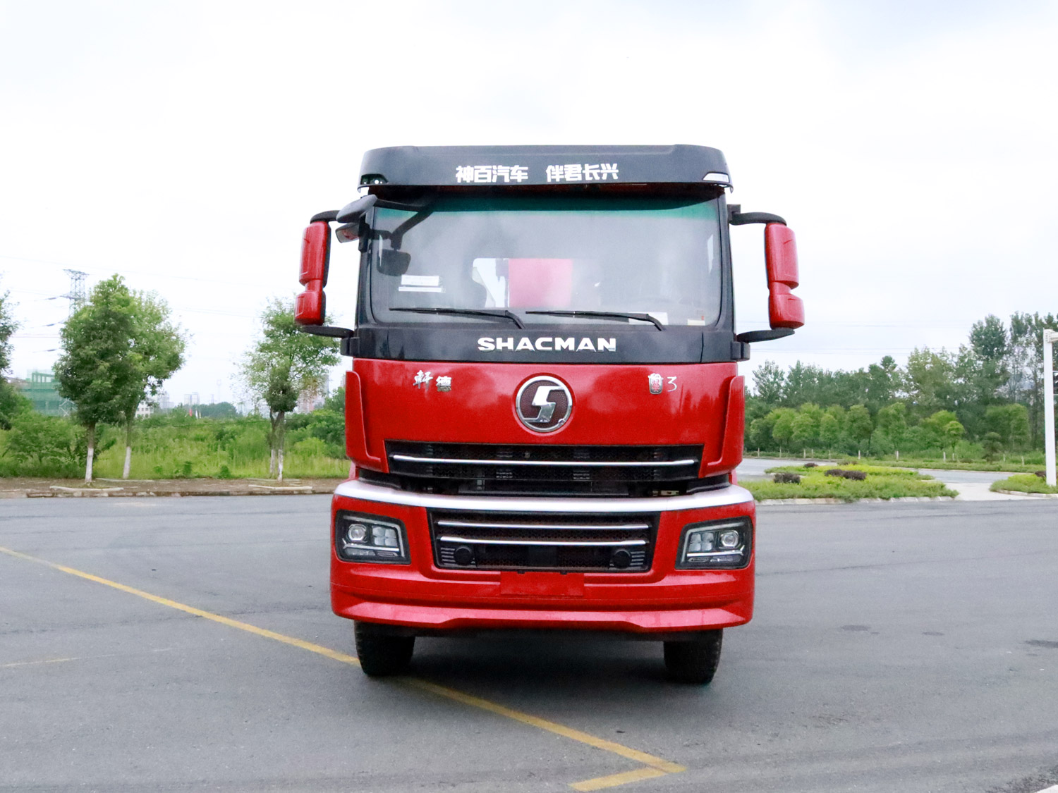 陜汽軒德翼3前四后八上裝三一14噸直臂式吊機(jī)